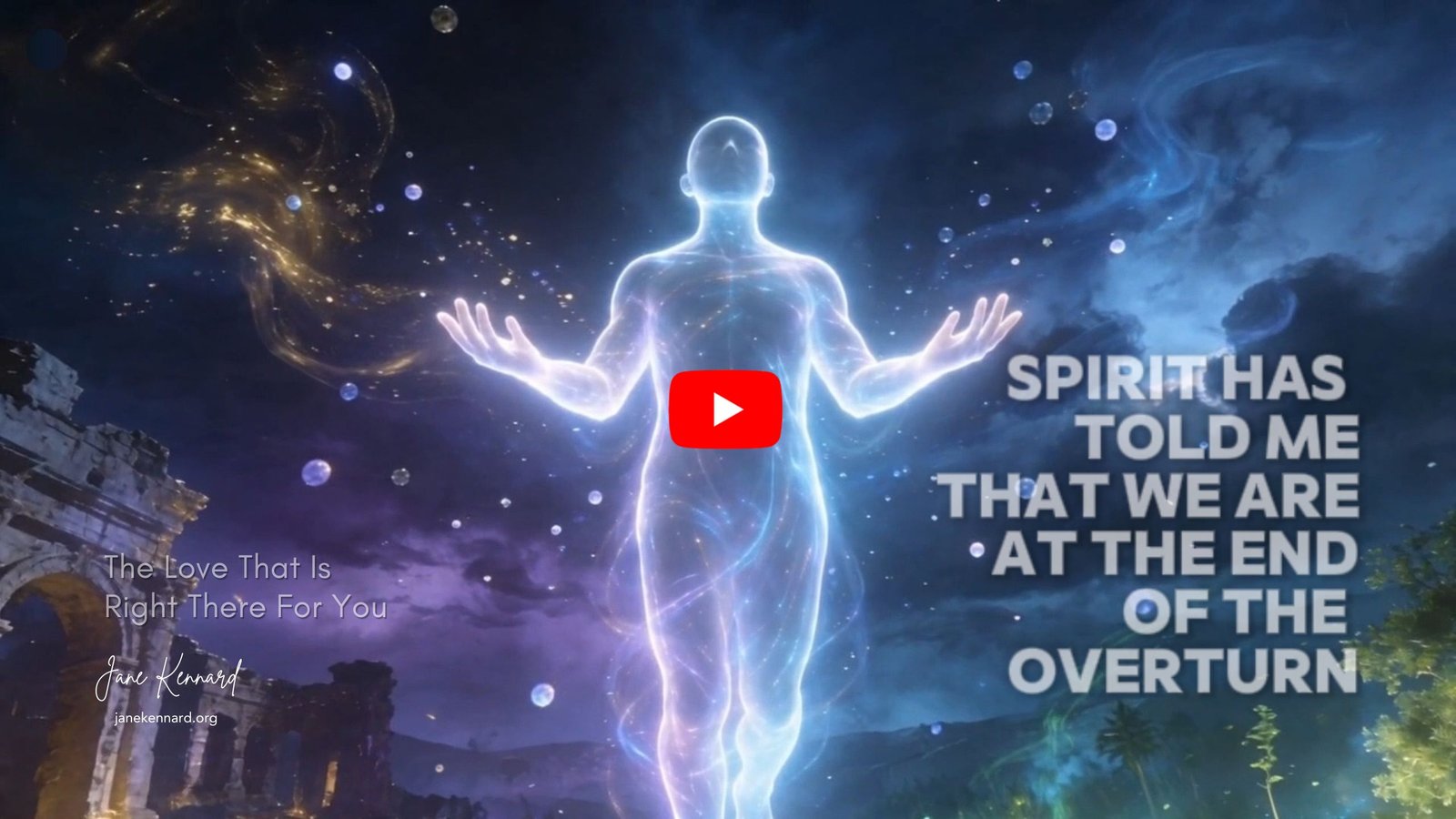 The Love That Is Right There For You, a message from Jane Kennard, author, psychic consultant, medium, channel, changemaker, music by Jane Kennard and Clarke AP Wright, watch play video